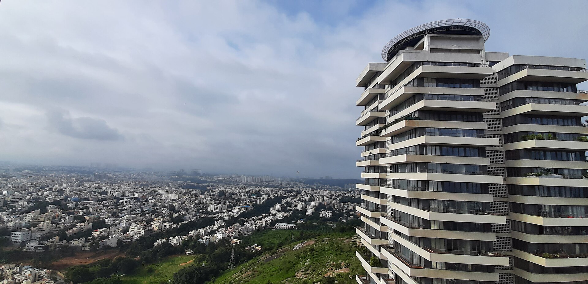 Bengaluru Skyline from Tata Promont — photograph by Kushagra140