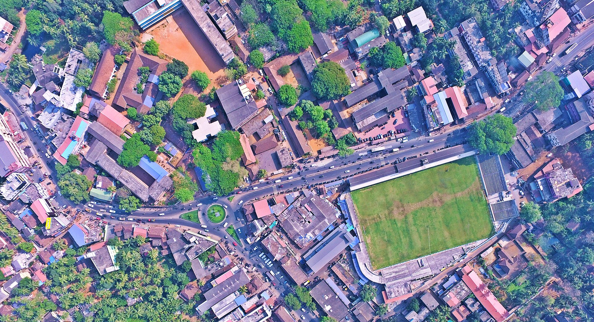 Malappuram DownHill Aerial View — photograph by Truebrother