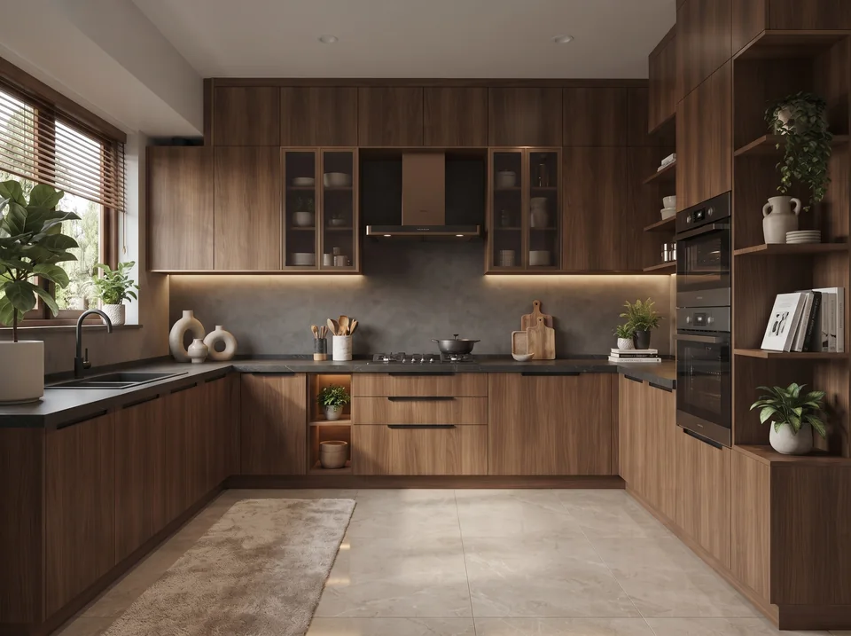 Contemporary Kitchen Collection completed design view 01