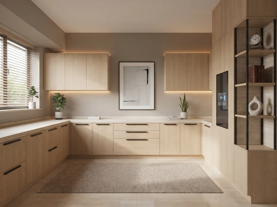 Contemporary Kitchen Collection completed design view 02