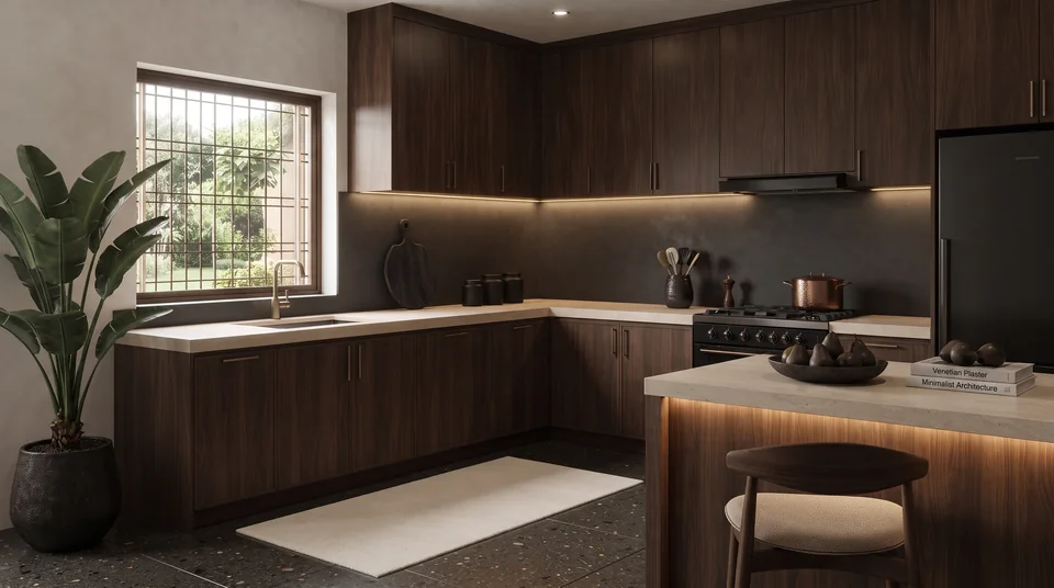 Contemporary Kitchen Collection completed design view 06