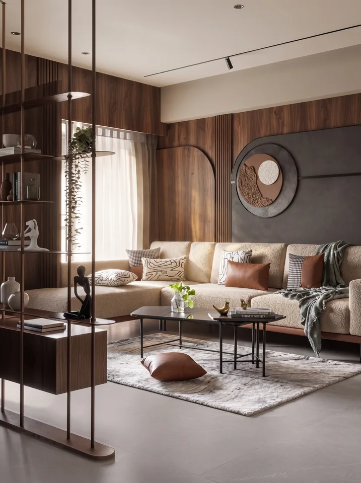 Layered Living & Media completed design view 02