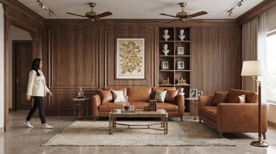 Walnut Open-Plan Residence completed design view 06