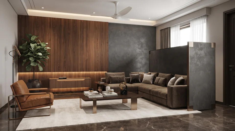 Walnut Open-Plan Residence completed design view 13