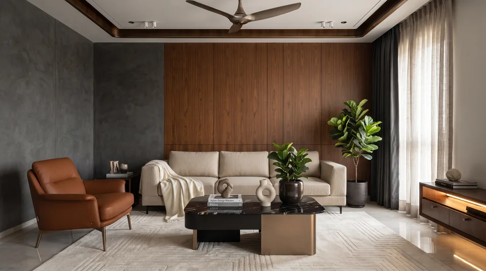 Walnut Open-Plan Residence completed design view 14