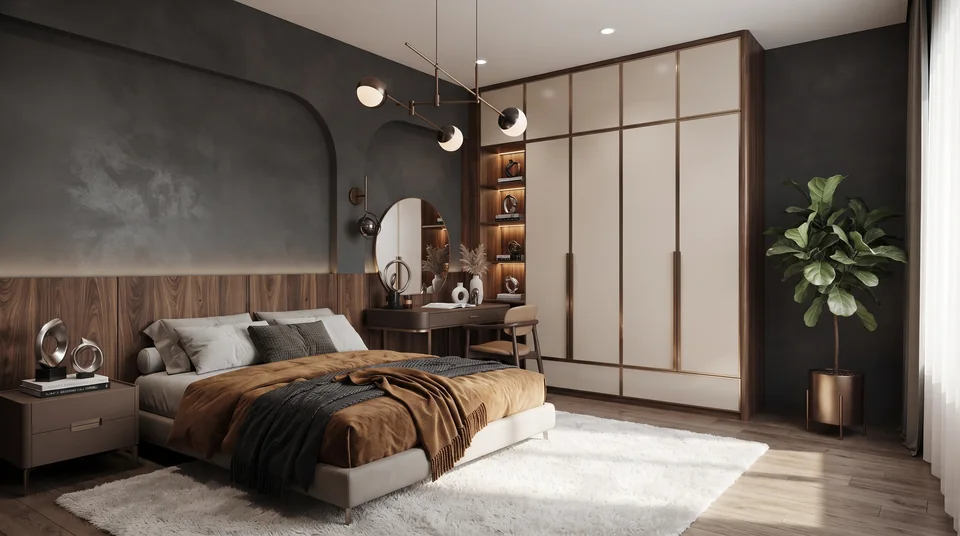Walnut Open-Plan Residence completed design view 19